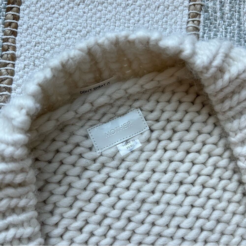Mother Soul Serenade Criss Cross Chunky Knit Pullover Jumper Sweater Size Medium - Picture 11 of 12